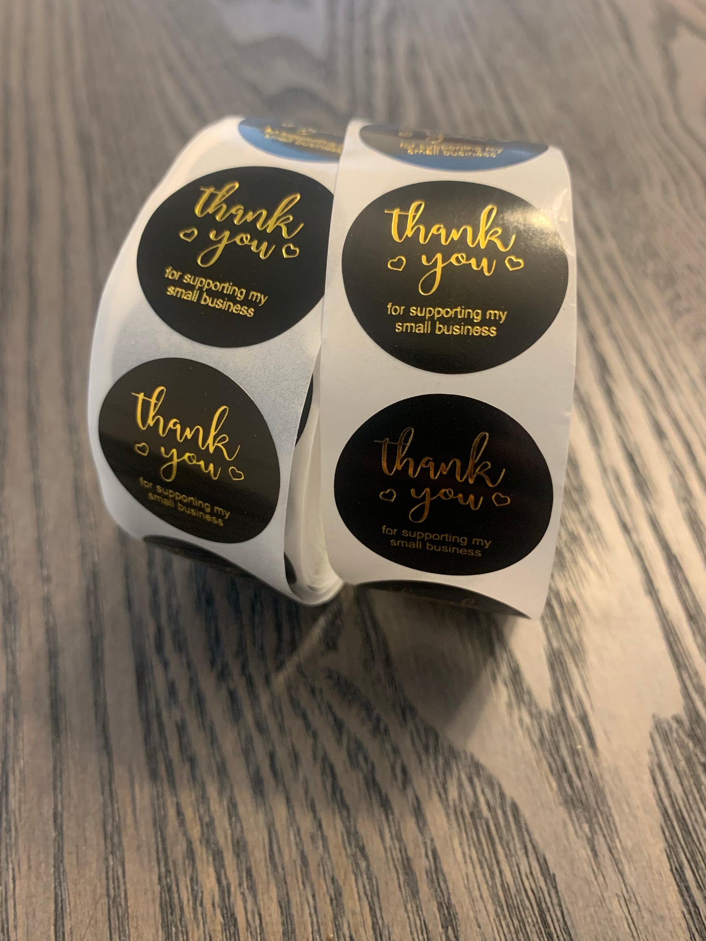 1.5” Thank you stickers | sticker roll | small business stickers | 500 stickers | packaging order stickers | packing stickers | thank you | ship