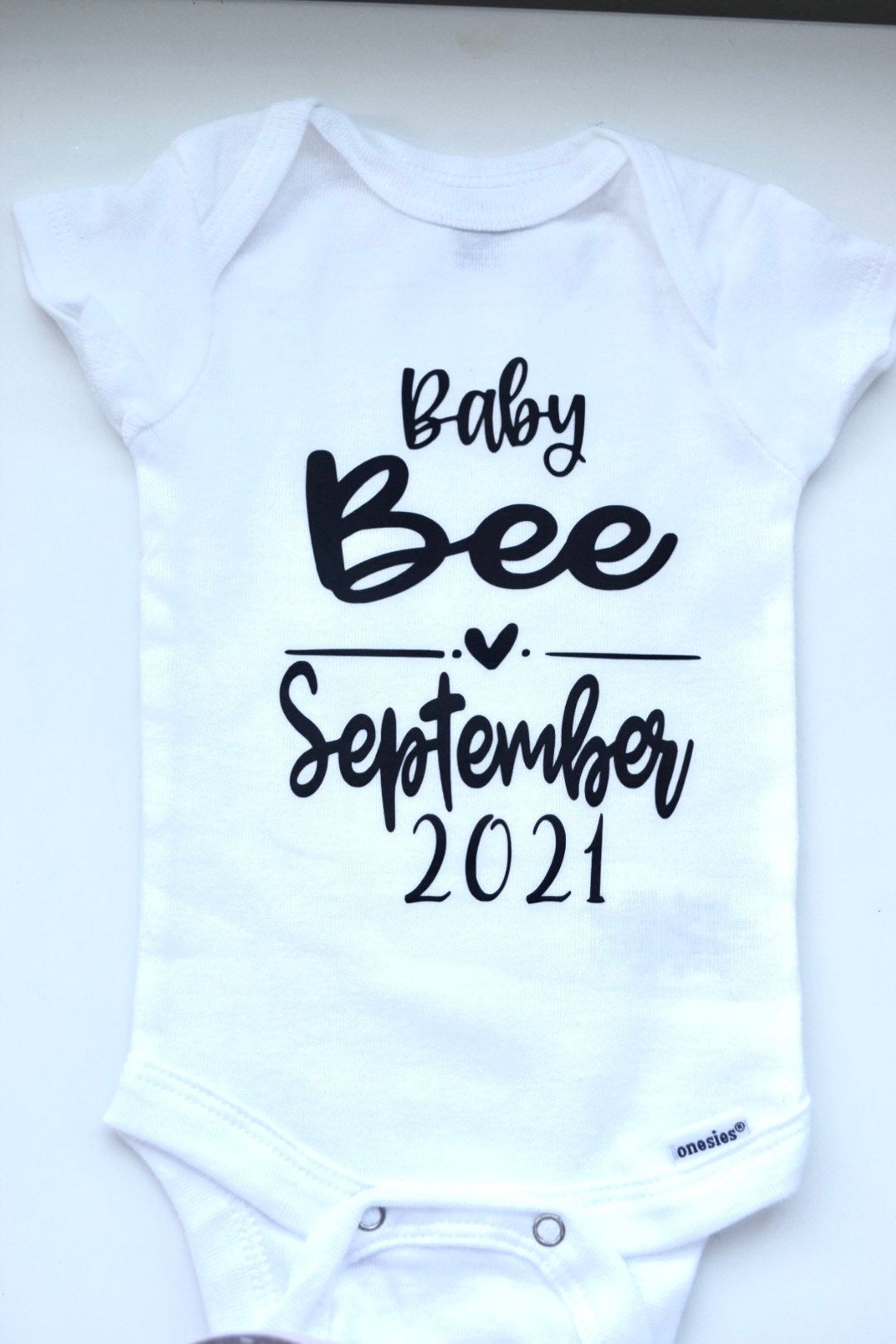 Pregnancy Announcement Onesie | last name onesie | baby name | Name Custom Onesies | Baby Announcement Bodysuit | Custom Onesies | - Creationz By Saba