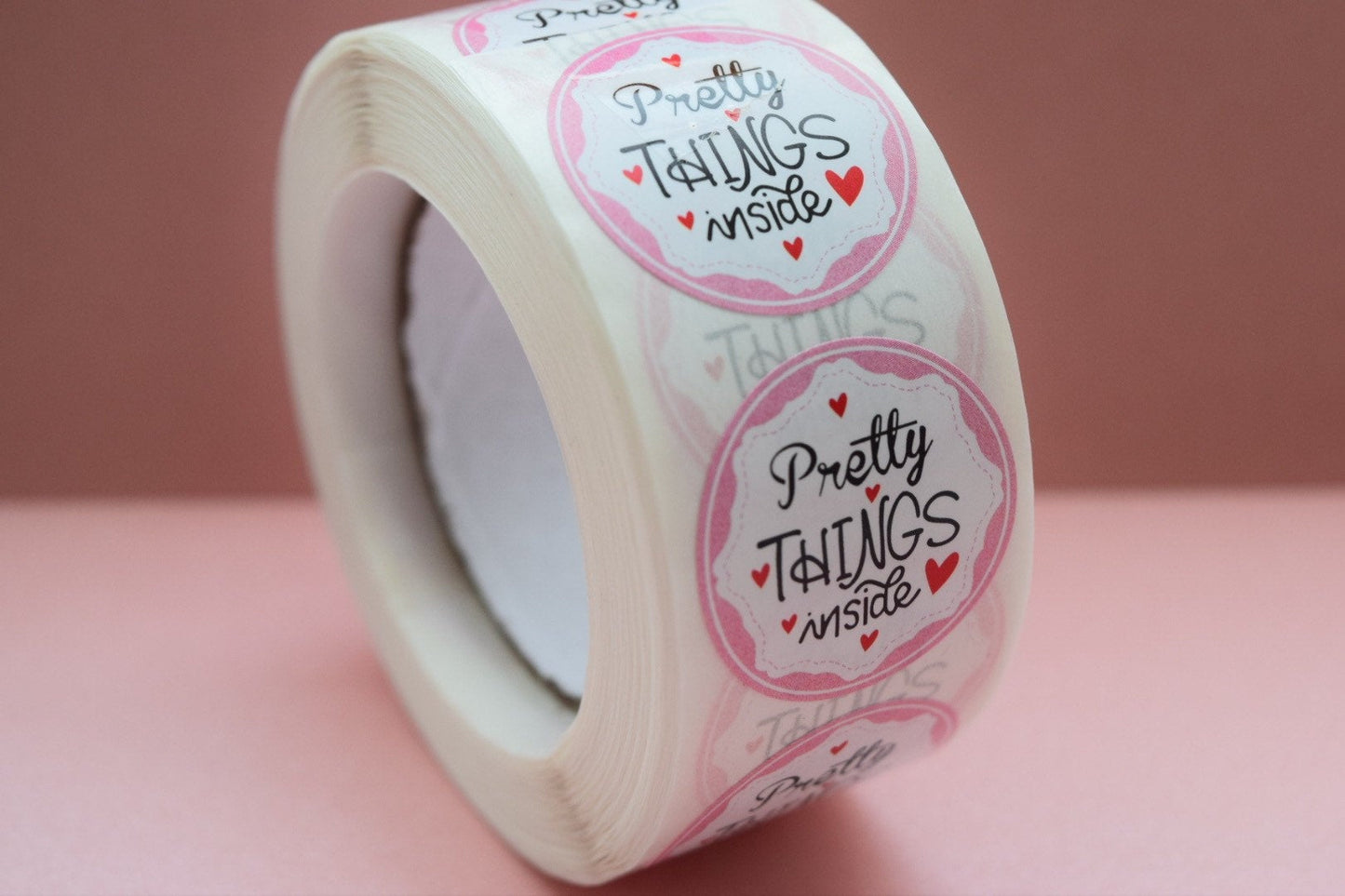 Pretty things inside stickers | small business stickers | 500 stickers | packaging order stickers | packing stickers | thank you | shipping - Creationz By Saba