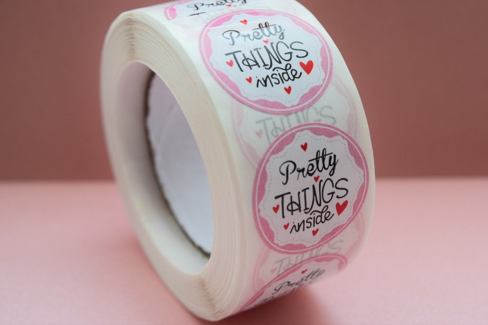 Pretty things inside stickers | small business stickers | 500 stickers | packaging order stickers | packing stickers | thank you | shipping - Creationz By Saba