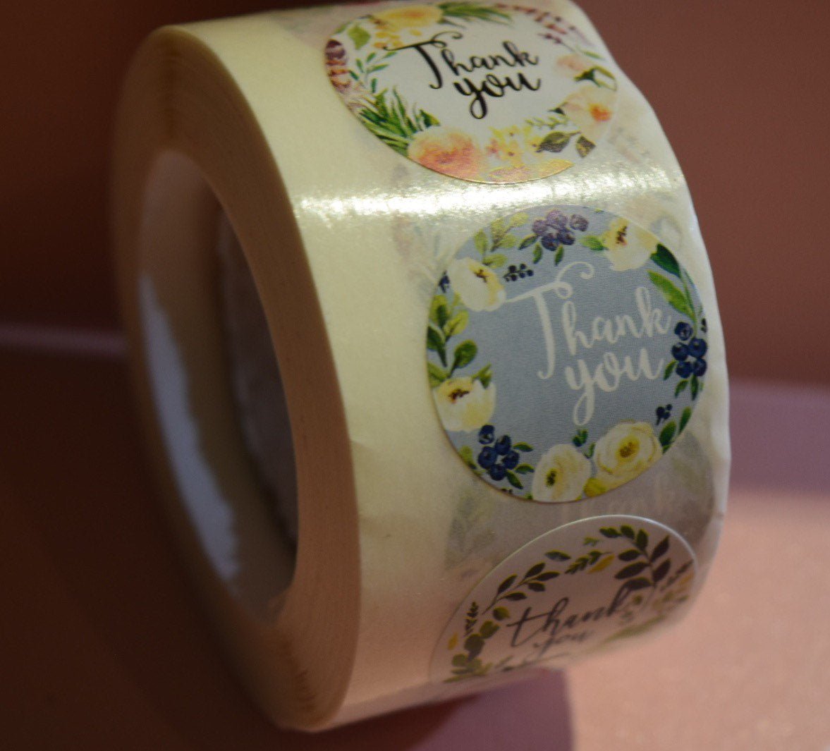 Thank you stickers | sticker roll | small business stickers | 500 stickers | packaging order stickers | packing stickers | thank you | ship - Creationz By Saba