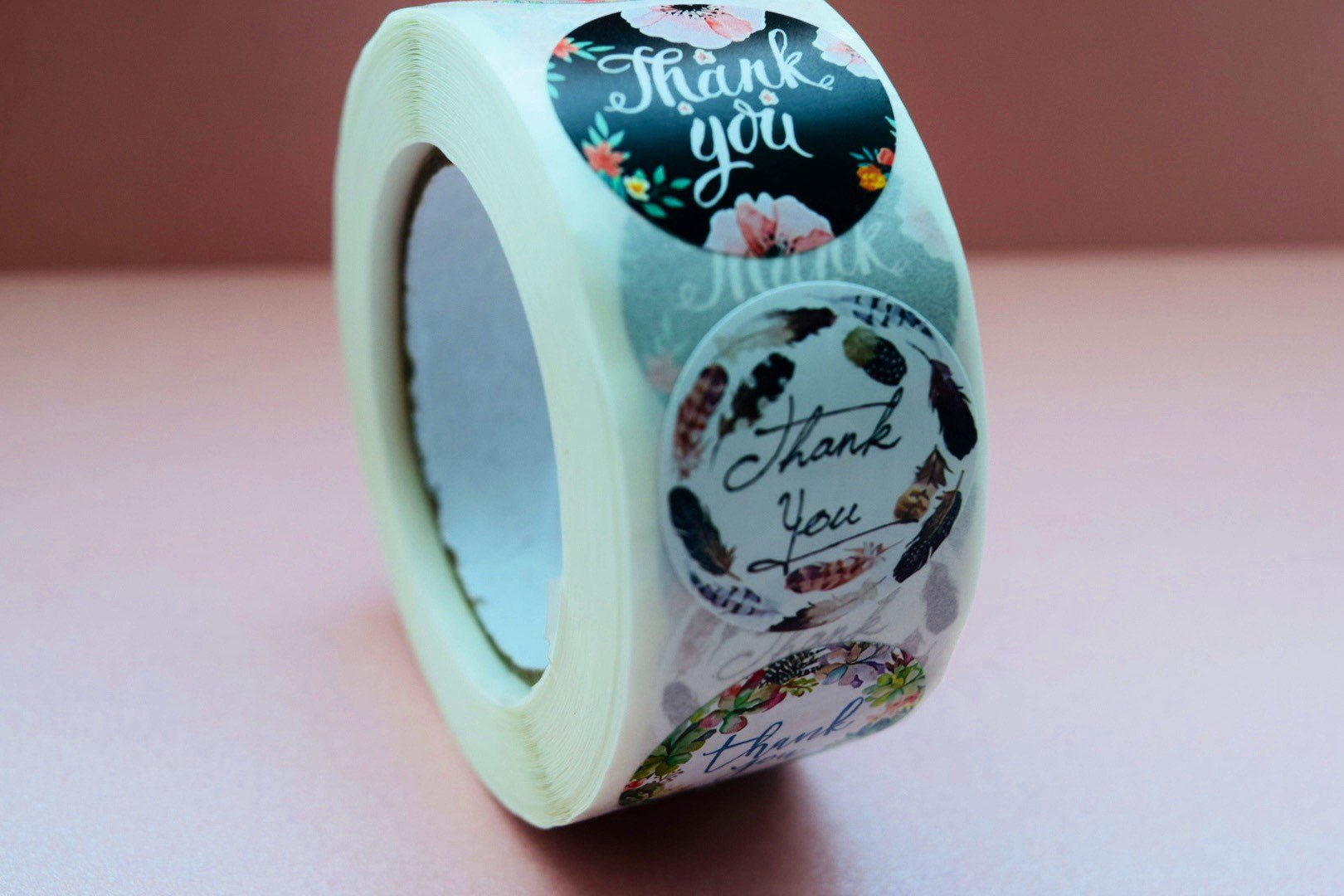 Thank you stickers | sticker roll | small business stickers | 500 stickers | packaging order stickers | packing stickers | thank you | ship - Creationz By Saba