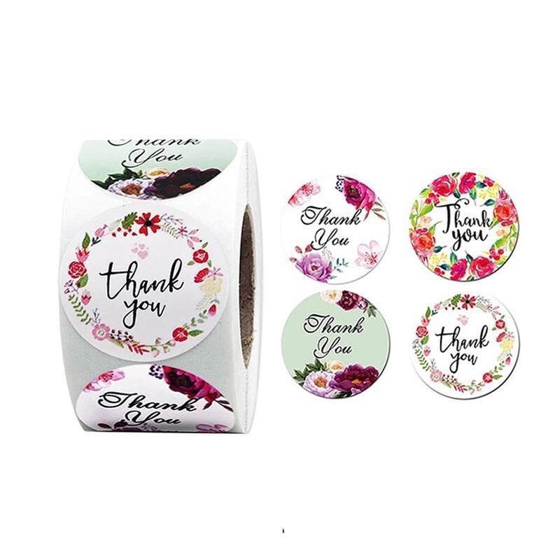 Thank you stickers | sticker roll | small business stickers | 500 stickers | packaging order stickers | packing stickers | thank you | ship - Creationz By Saba