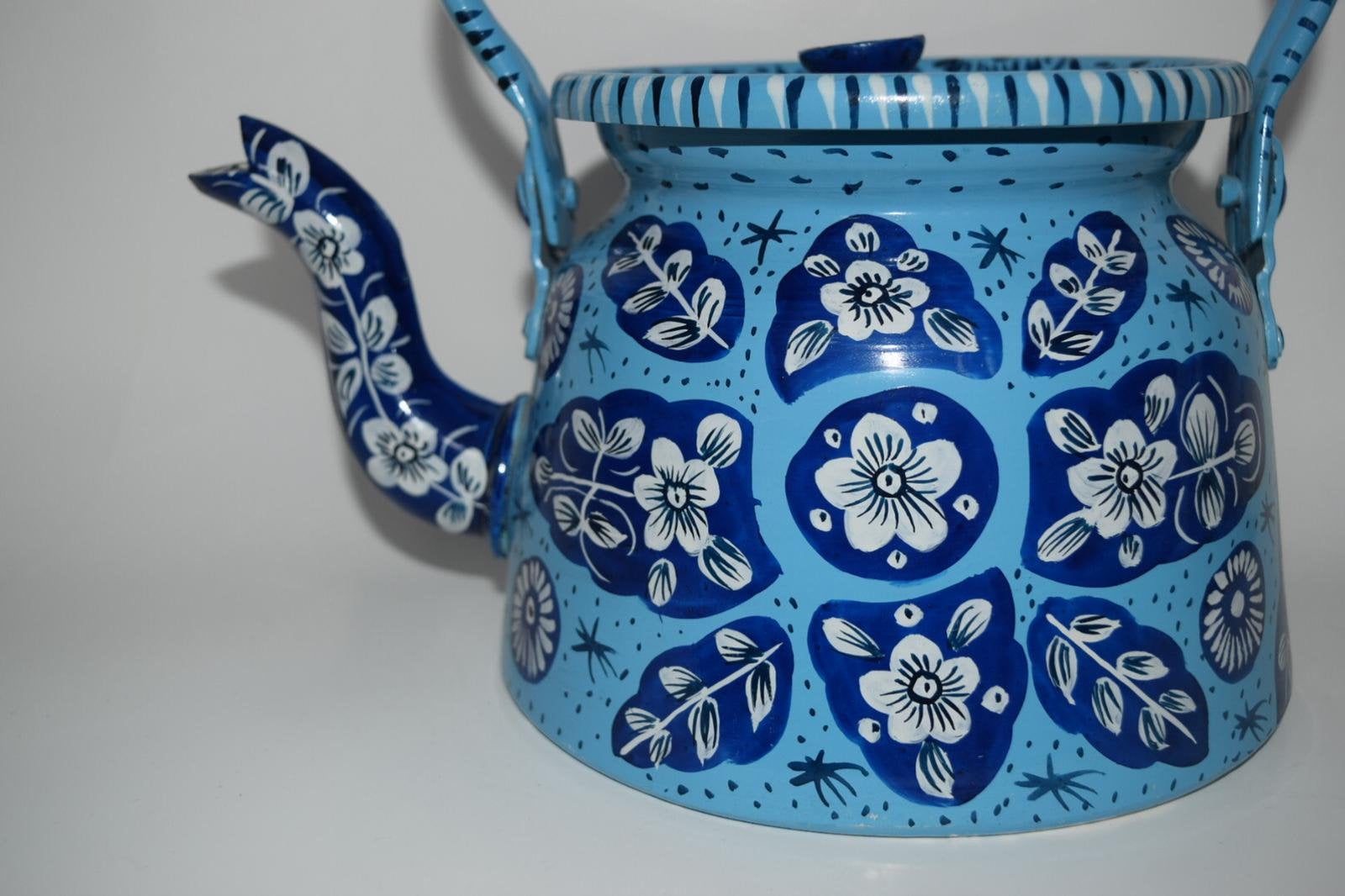 Truck Art Teapot | Hand Painted Large Teapot | Artisan - Made | Unique Home Decor | Vibrant Colours | Outdoor Decor | Patio Decor | Kettle - Creationz By Saba