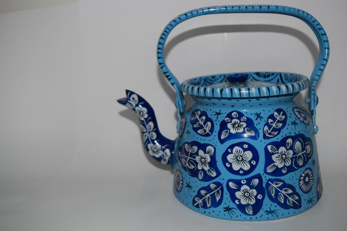 Truck Art Teapot | Hand Painted Large Teapot | Artisan - Made | Unique Home Decor | Vibrant Colours | Outdoor Decor | Patio Decor | Kettle - Creationz By Saba