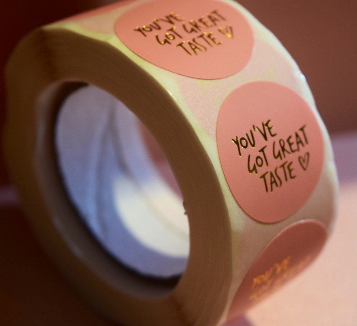 You’ve got great taste stickers | sticker roll | small business stickers | 500 stickers | packaging order stickers | packing stickers | - Creationz By Saba